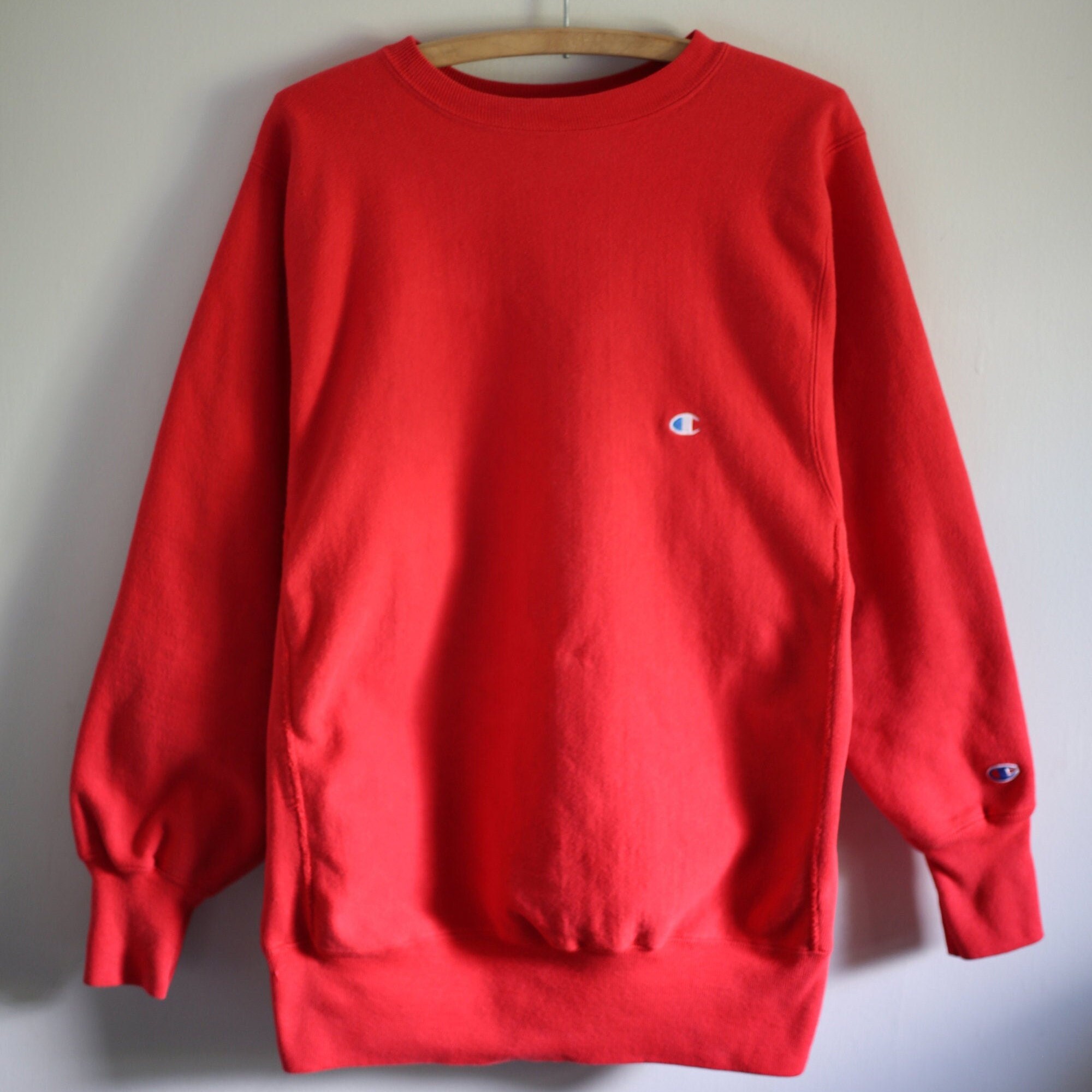 Champion Reverse Weave Red Sweatshirt in XL - Etsy