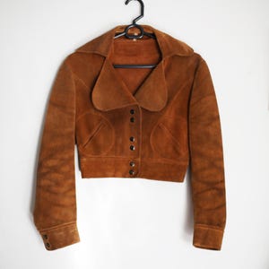 Suede Cropped Jacket - Etsy