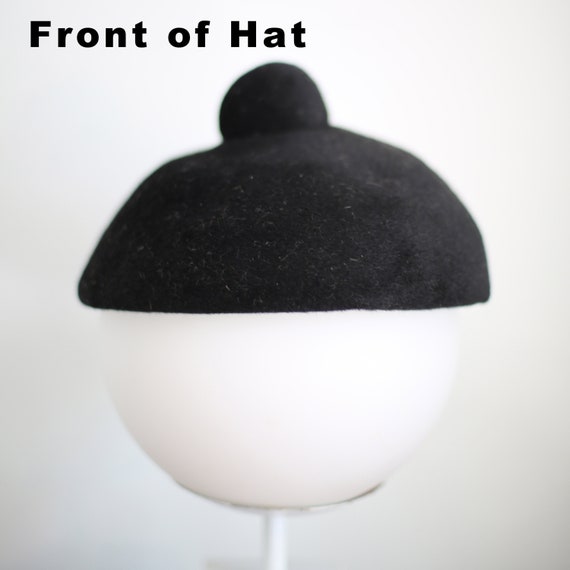 1960s Pillbox Felt Hat