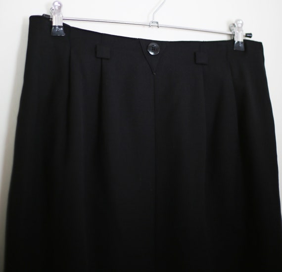 Vintage Celine 1990s Black Pencil Skirt Fits like… - image 1