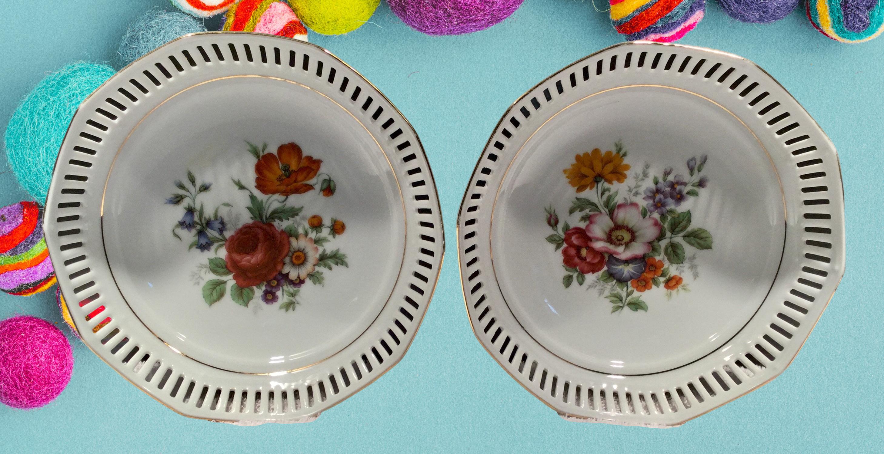 Vintage Schwarzenhammer Reticulated Bowls