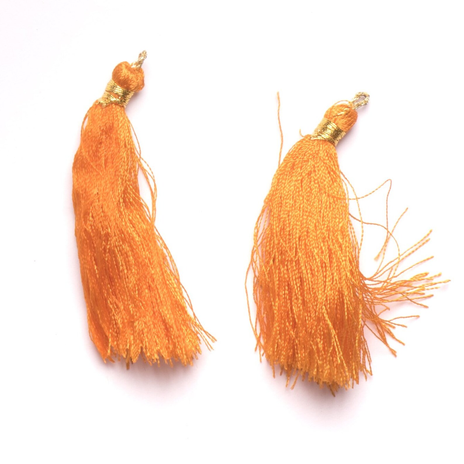 High Quality Orange Tassel Orange Tassel Pendant Necklace Etsy