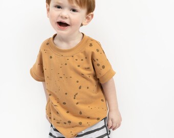 Organic Toast T-Shirt, Dolman T-Shirt, Baby Toddler Shirt, Handmade Organic Baby/Kids Clothing, Gender Neutral Clothing, Unique Kids Clothes