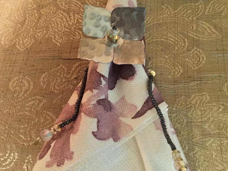 Metal Floral Lebanese Napkin Holders