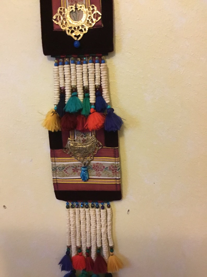 Lebanese Commemorative Type of Brass and Ribbon Wall Decor Etsy