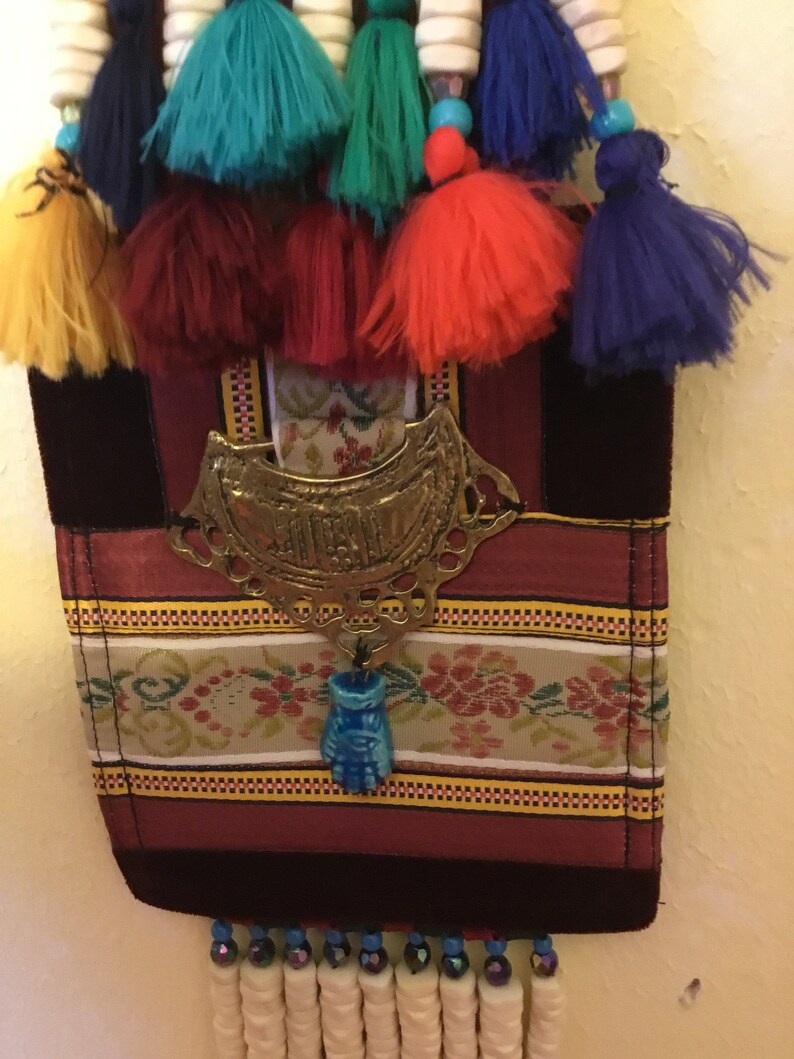 Lebanese Commemorative Type of Brass and Ribbon Wall Decor Etsy