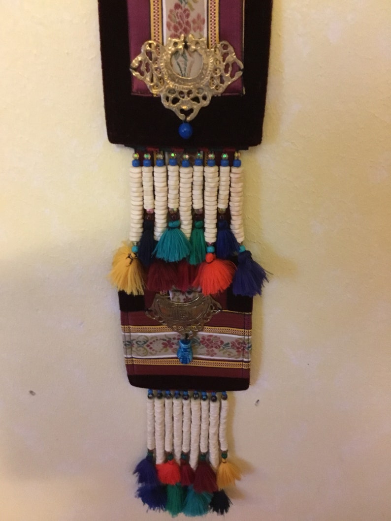 Lebanese Commemorative Type of Brass and Ribbon Wall Decor Etsy