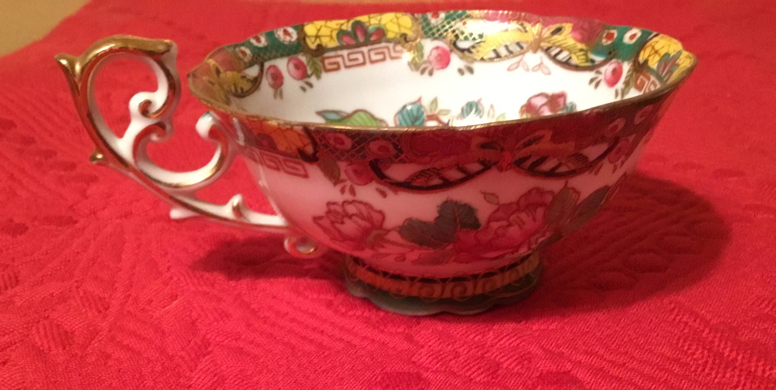 Japanese Handpainted Tea Cup and Saucer Set Etsy