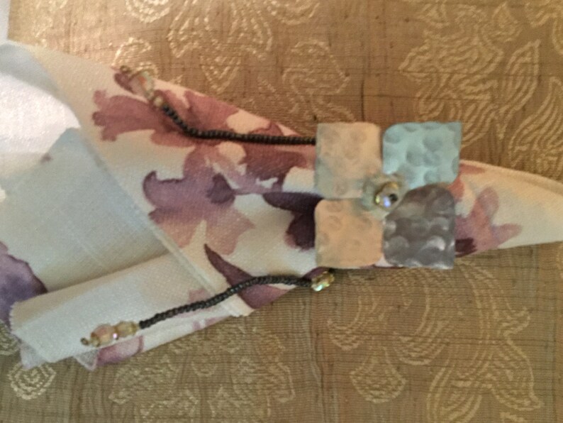 Metal Floral Lebanese Napkin Holders