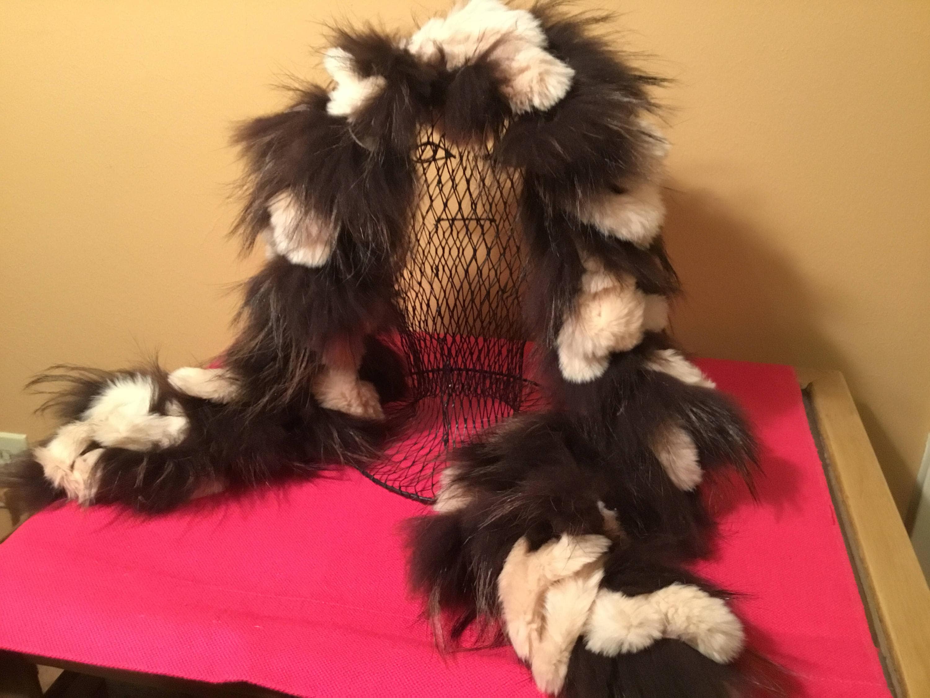 Adrienne Landau Real Rabbit Fur Set Hat And Neck Warmer Brown Adrienne Landau Faux Fox Fur Trapper Hat main image 2