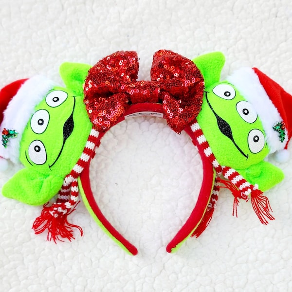 Green Alien Santa  Inspired Ears!