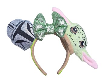 The Mandalorian/ Grogu Inspired Mouse  Magical Ears!