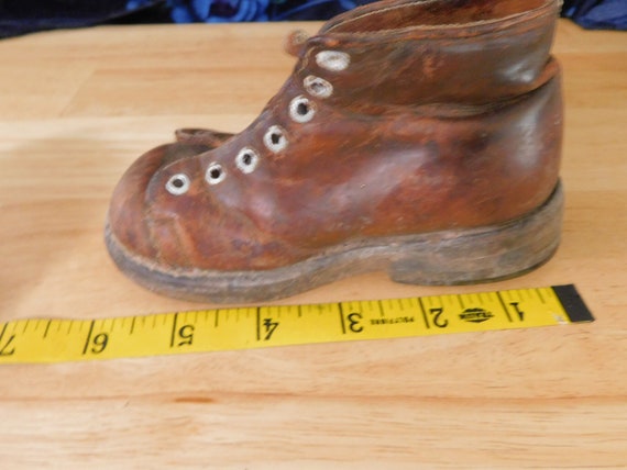 Single Antique Toddler/Small Child Shoe Boot, bro… - image 6