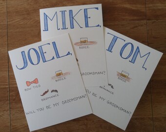 Groomsman Ask Cards - Compilation