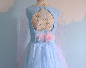 Sleeping Beauty pink or blue dress, Pink or Blue Princess Prom Dress, Disney, Princess Aurora 50s style dress, Vintage inspired tulle dress