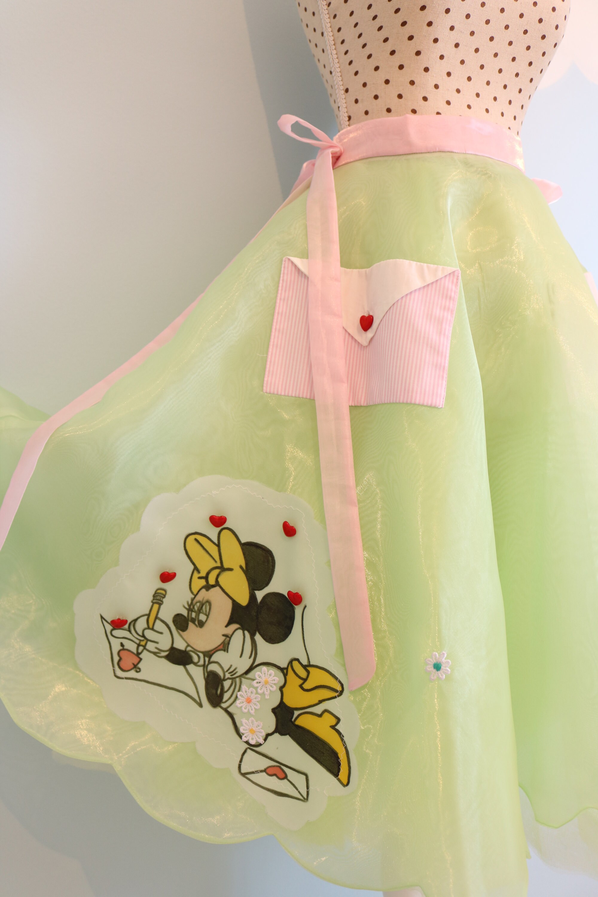 Rockabilly Skirt Pastel Green Skirt Walt Disney Skirt Etsy