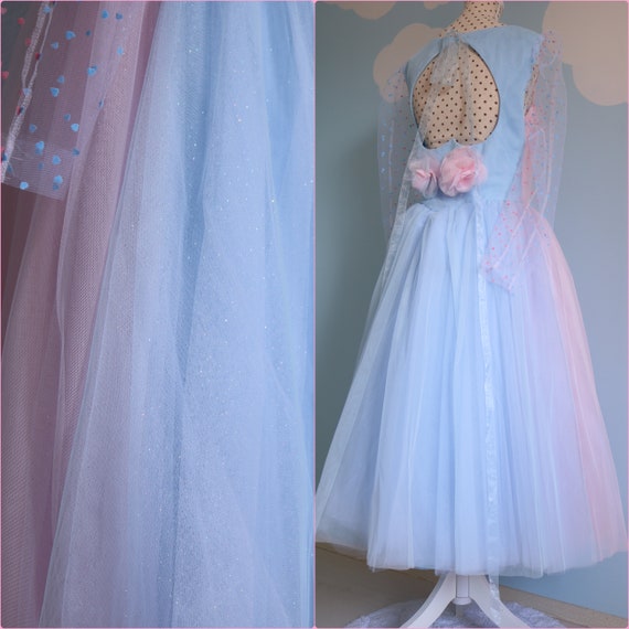 blue tulle dress Cinderella Blue Tulle Dress for Girls