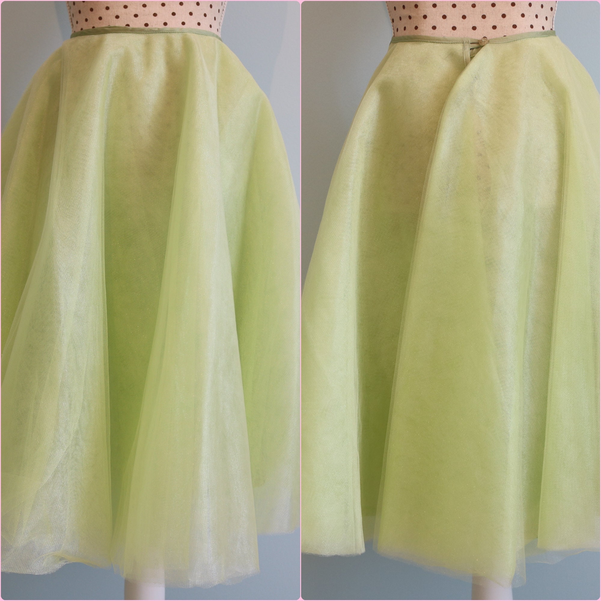 Rockabilly Skirt Pastel Green Skirt Walt Disney Skirt Etsy