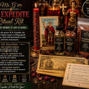 Frau G.s „Expedite It“: St. Expedite Mini-Zauberset