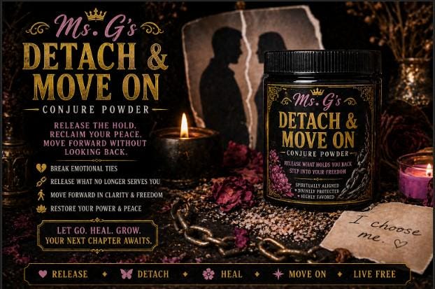 Ms. G's Detach & Move on Conjure Powder - Etsy