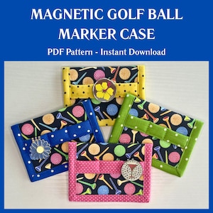 DIY Magnet Golfball Maker Etui PDF Muster: Golf Geschenk