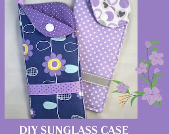 Patrón PDF de funda para gafas de sol: Tutorial de costura fácil para principiantes