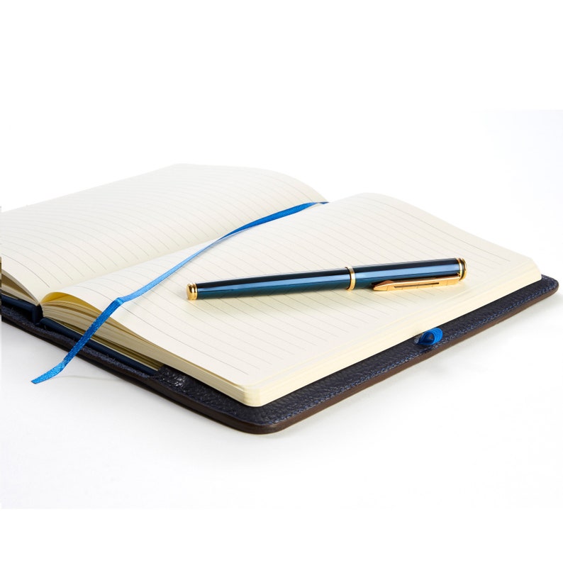 Personalised Refillable Luxury Leather A5 Notepad Journal in Etsy UK