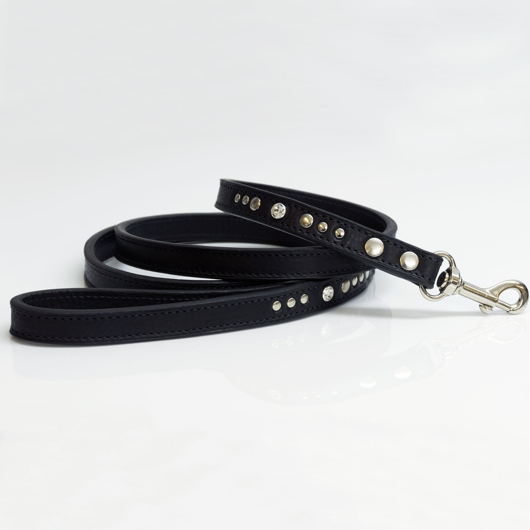 Luxury Matching Dog Set: Collar and Lead in Black Vegetan | Etsy