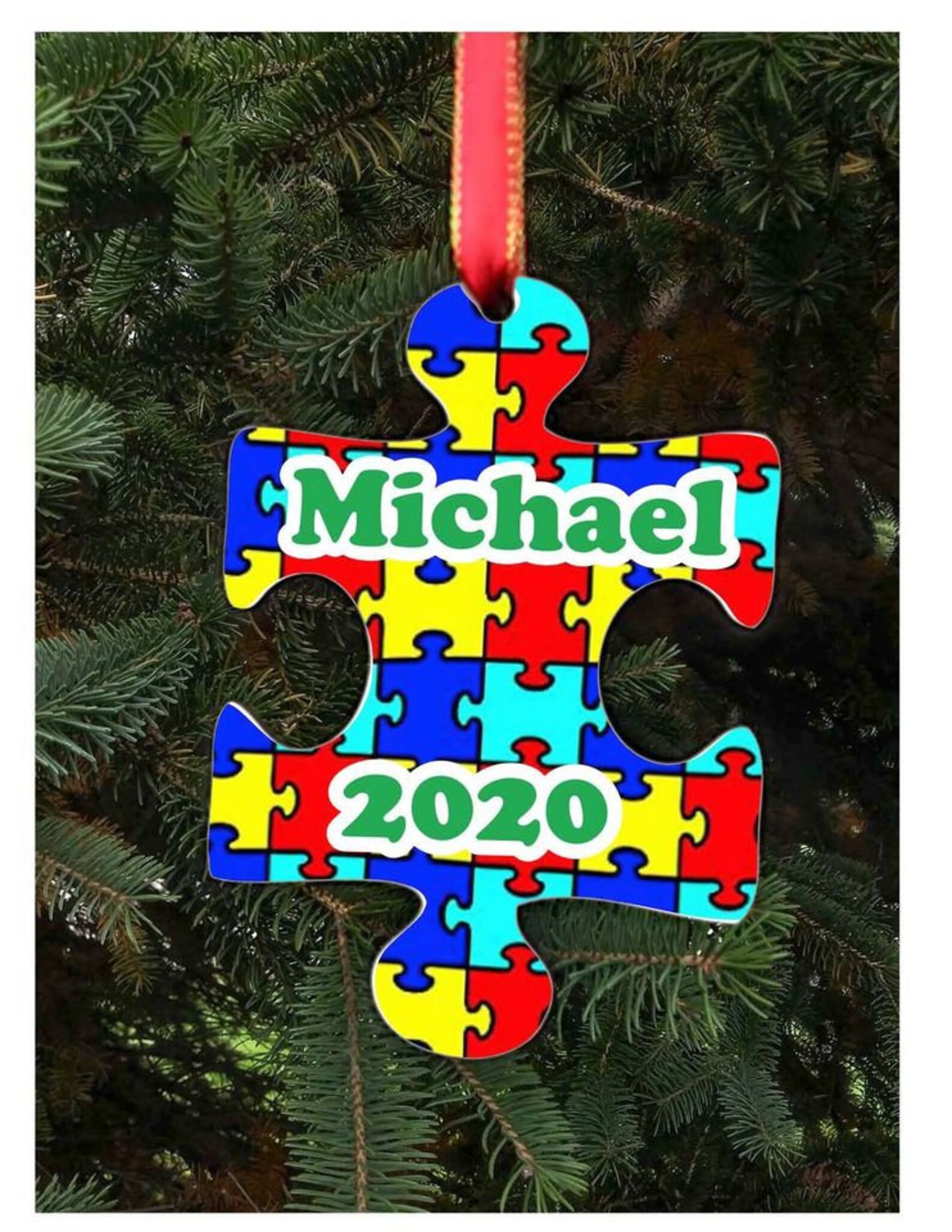 Personalized Autism Awareness Puzzle Piece | Etsy