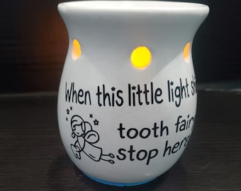 Personalized Tooth Fairy Light, Luminary, Night Light