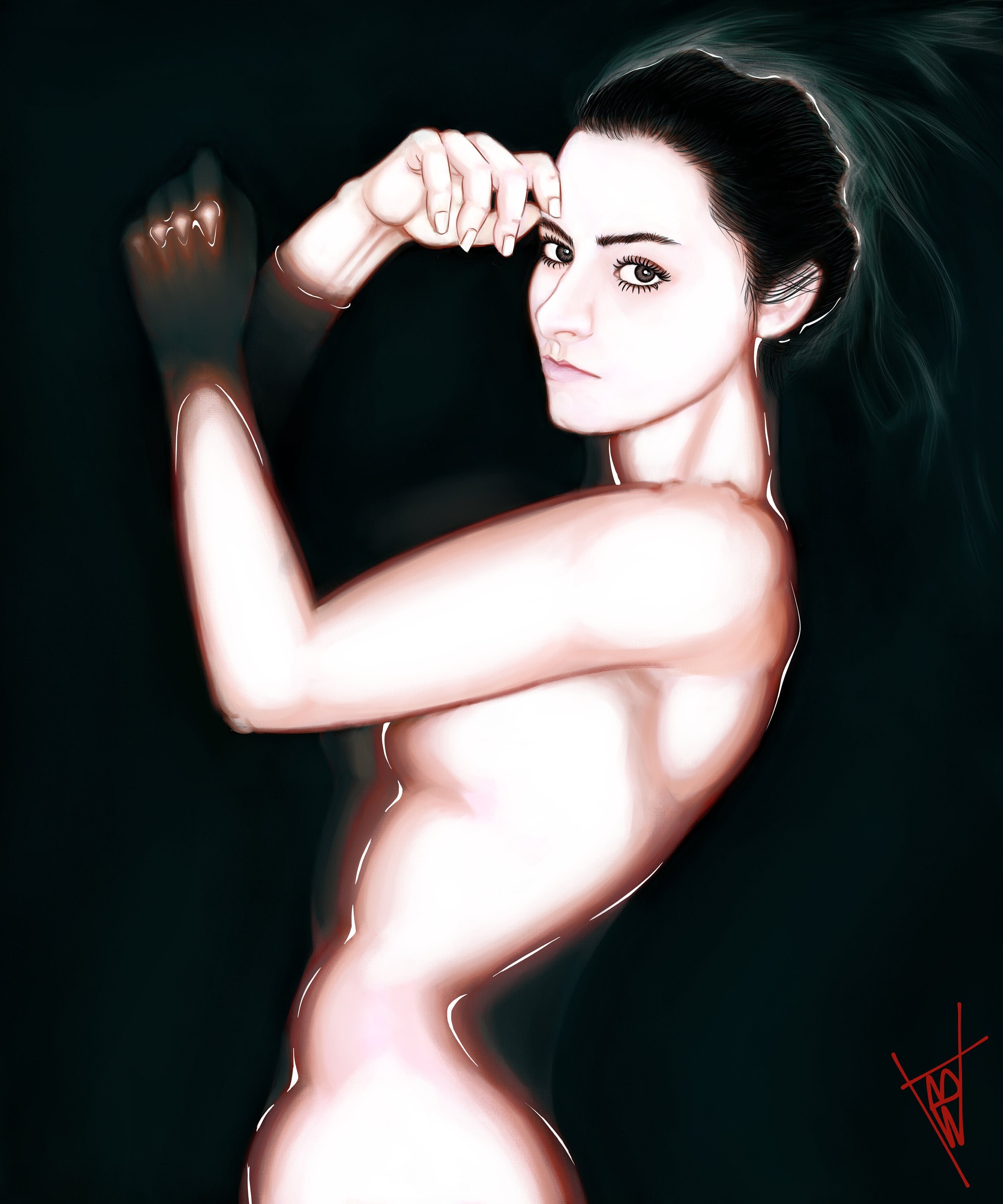 Tableau Immergée - Toile sur Châssis Art Déco