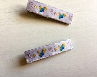 Peter Rabbit Clips, Ribbon Clips, Fringe Clips, Peter Rabbit, Hair Clips