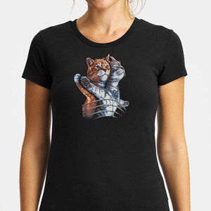 Organic Cotton Cat Titanic T-shirt, Cat Shirt, Titanic Shirt, Size XS - 9XL