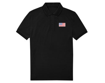 Polo drapeau des États-Unis, polo drapeau américain, polo militaire, polo de l’armée américaine, taille S - 5XL