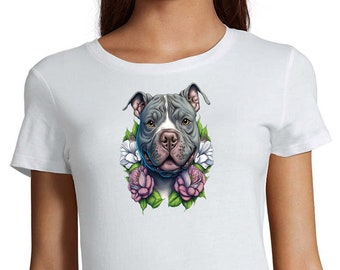 Pitbull T-Shirt aus Bio-Baumwolle, Hundeshirt, American Pitbull Shirt, Größe XS - 9XL