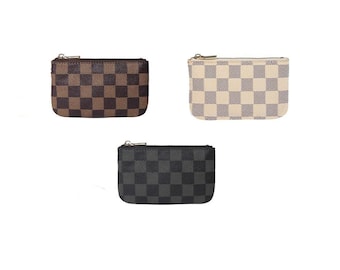 Zipper Small Purse Wallets Womens Canvas Coin Case Cellphone Clutch Purse With Wrist Strap Insects On Black Pattern