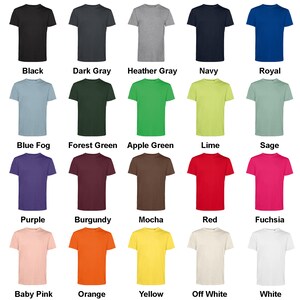 Blanko-T-Shirts für Herren aus Bio-Baumwolle, Größe XS 5XL Bild 2