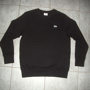 Sudadera vintage Lacoste negra talla M