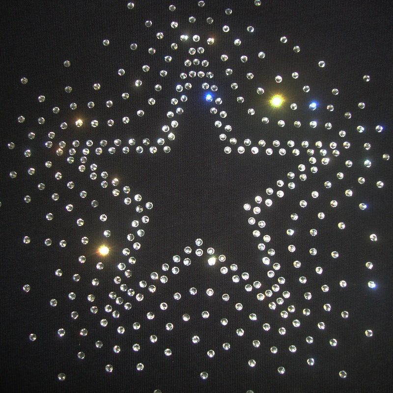 Crystal Rhinestone Cotton Logo T-Shirt main image 0
