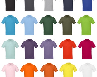 Blanke Herren-Poloshirts aus Bio-Baumwolle, Größe S – 3XL