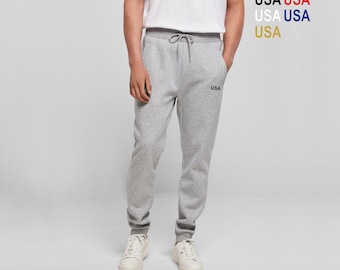 Organic Cotton USA Sweatpants, Organic pants, Birthday gift, Size S - 5XL