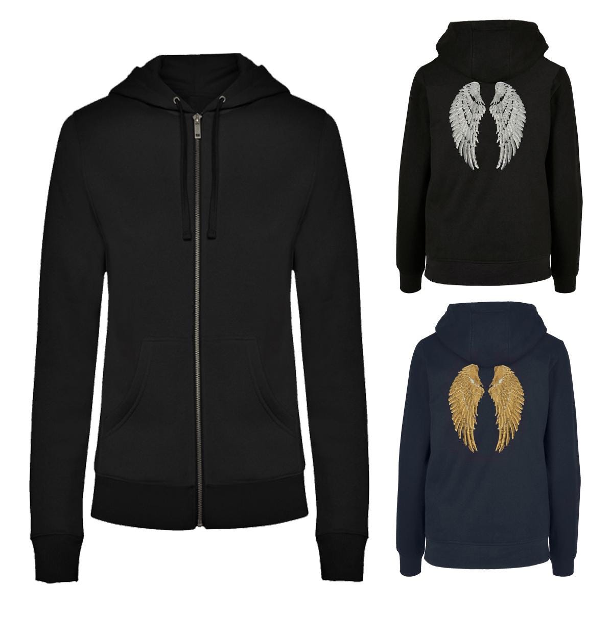 Angel Wings Zip up Hoodie - Etsy Canada