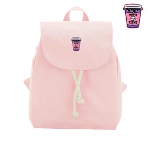 Mini-Rucksack aus Bio-Baumwolle mit Totenkopfstickerei, Geburtstagsgeschenk, kleiner Rucksack, Schulrucksack