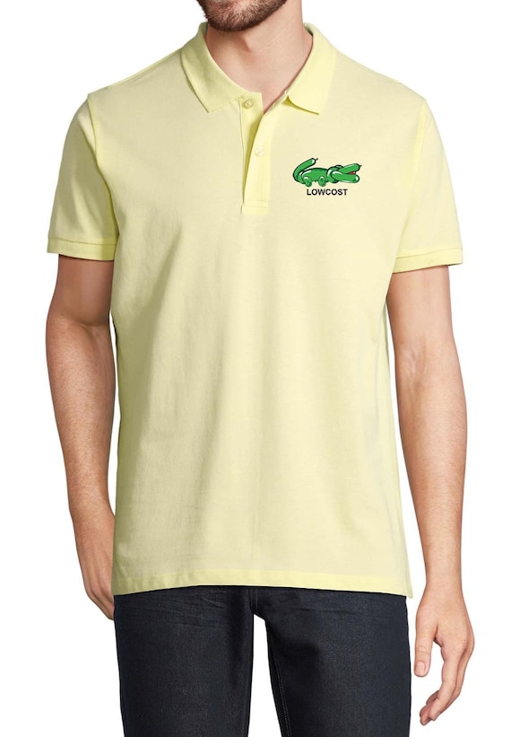 Organic Cotton Lowcost Parody Polo Shirt Crocodile Polo Shirt Size S 3XL Etsy UK