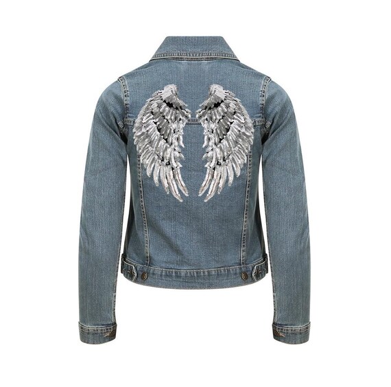 Sequin angel wing jacket outlet