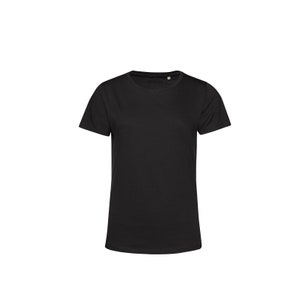 T-shirts unis en coton biologique vierge pour femmes, taille XS à 3XL image 5