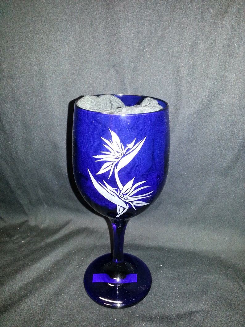 Hawaiian Etched Wine Glasses Etsy