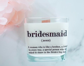 Bridesmaid Proposal Candle | Bridesmaid Gift Box | Wedding Candles | Bridal Shower Candle