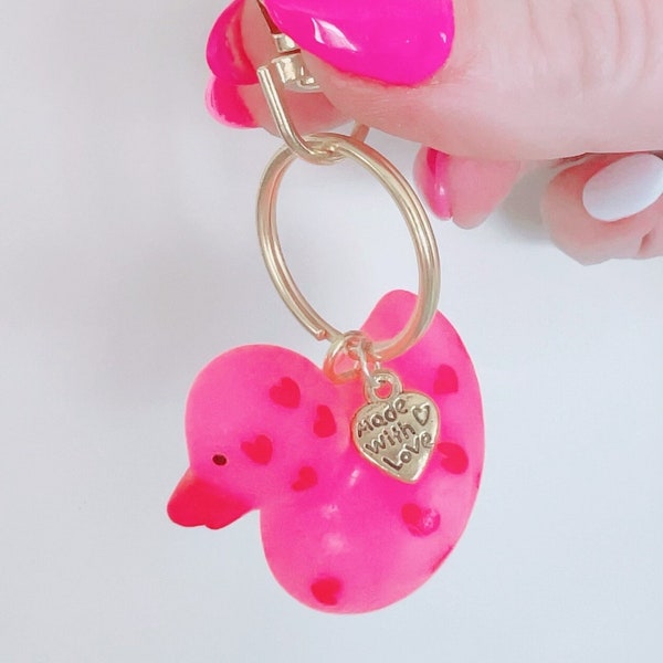 NEW Pink Rubber Duck Keychain | Jeeping Ducks | Pink Ducks | Ducks for Ducking | Cute Gifts for Jeeper