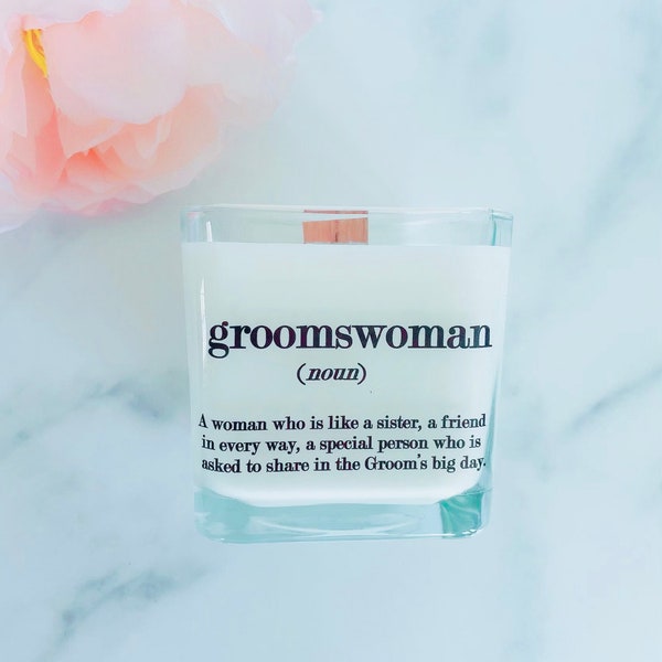 Groomswoman Proposal Gift | Groomswoman Candle | Proposal Gift Box | Wedding Candles | Groomsmen Gifts